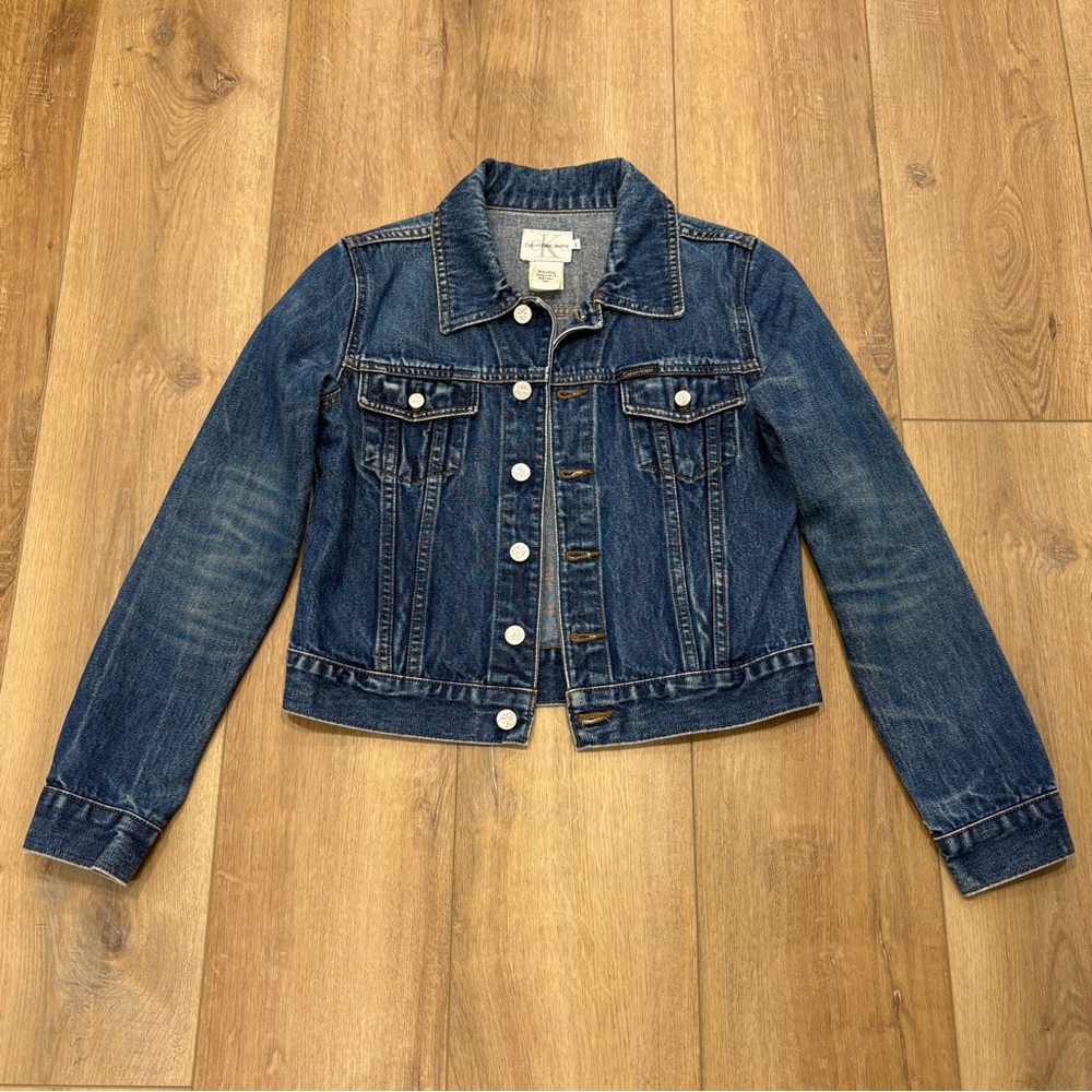 VTG! 90s  Y2K 🌟CALVIN KLEIN🌟 JEANS CLASSIC DENIM JACKET MEDIUM DARK WASH SZ S